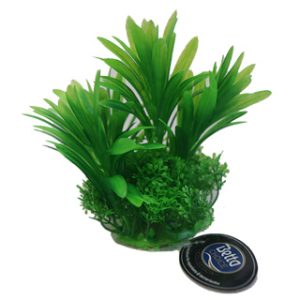Betta 5" Green Plastic Plant - Pack of 3