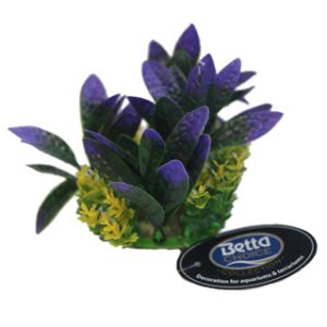 Betta 5" Purple Plastic Plant- Pack of 3