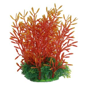Betta 8" Orange Plastic Plant - Pack of 2