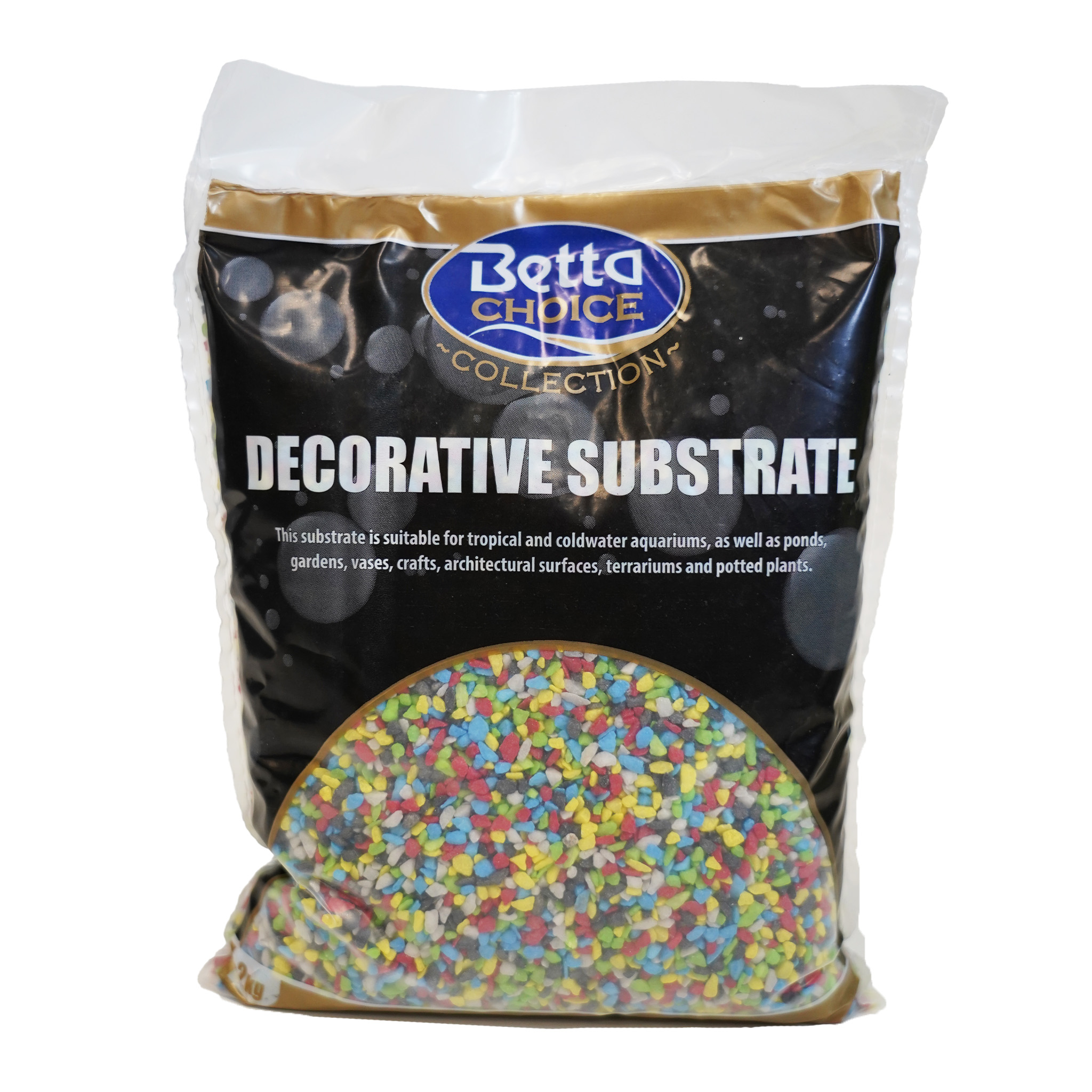 Betta Choice Rainbow Mix Gravel 2kg x 6 *New*